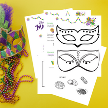 Load image into Gallery viewer, Printable Mardi Gras Learning Bundle
