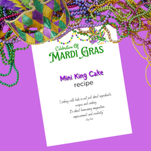 Load image into Gallery viewer, Printable Kid Picture Recipe - Mini King Cake
