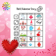 Load image into Gallery viewer, Printable Valentine Roll-A-Story
