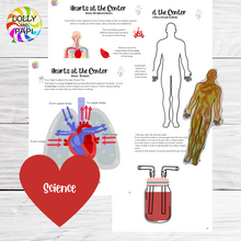 Load image into Gallery viewer, Printable Hearts at the Center Valentine Curriculum Bundle
